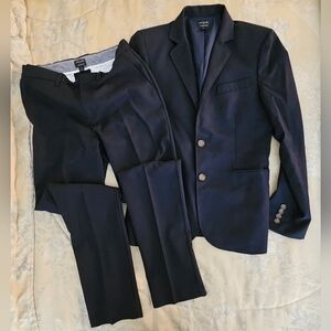 JCrew Crewcuts Navy Worsted Wool Thompson Suit, Boys Size 16